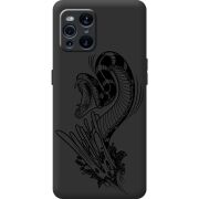 Черный чехол BoxFace OPPO Find X3 Pro Snake