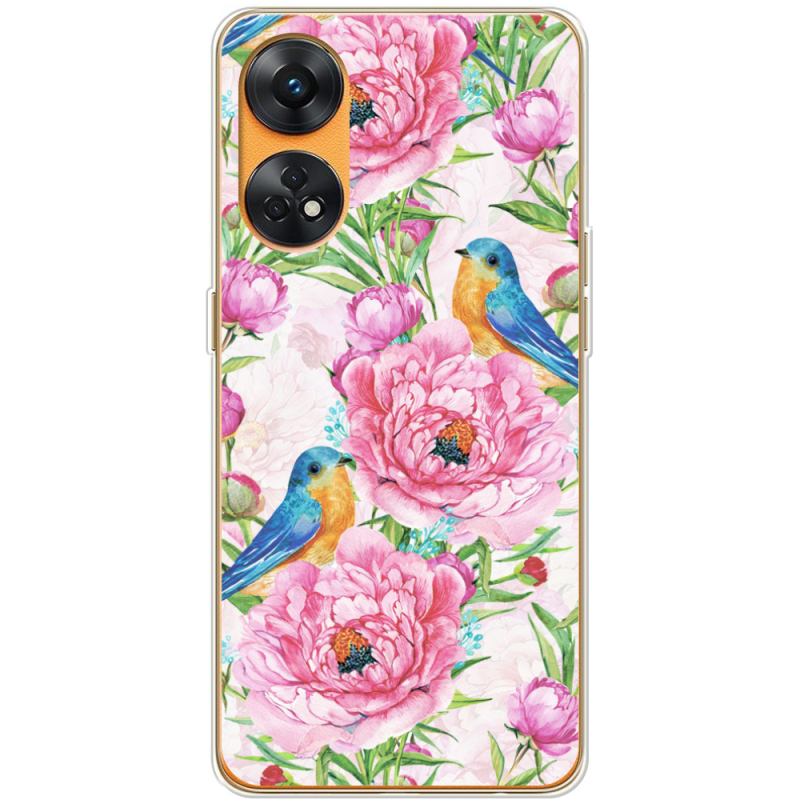 Чехол BoxFace OPPO Reno 8T 4G Birds and Flowers