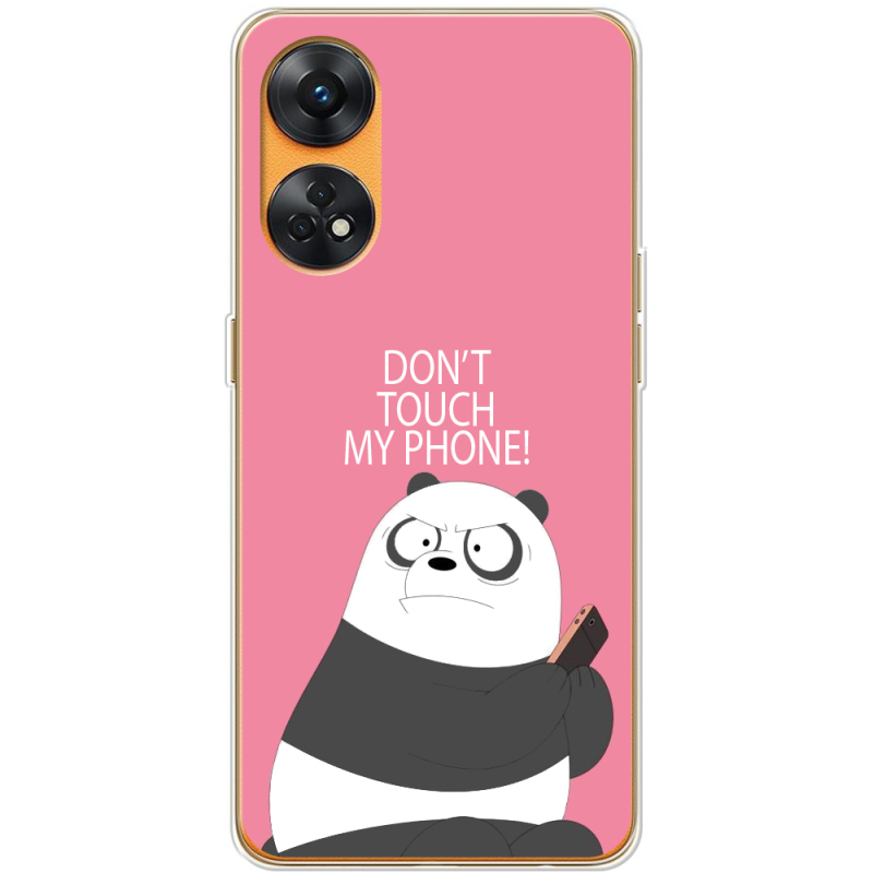 Чехол BoxFace OPPO Reno 8T 4G Dont Touch My Phone Panda