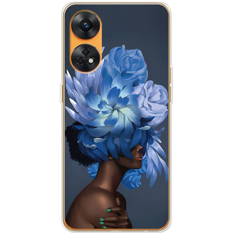 Чехол BoxFace OPPO Reno 8T 4G Exquisite Blue Flowers