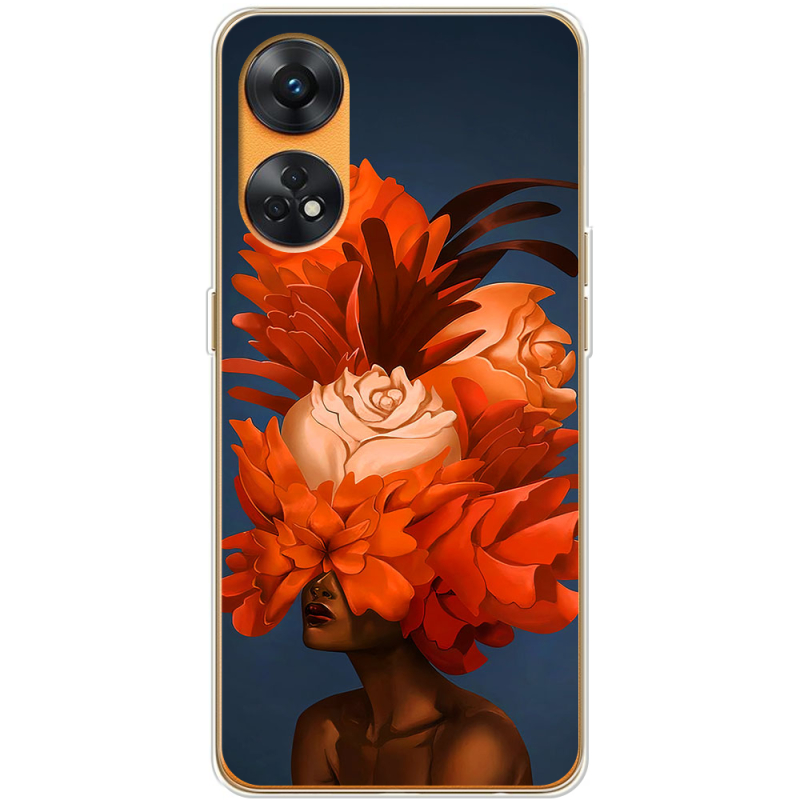 Чехол BoxFace OPPO Reno 8T 4G Exquisite Orange Flowers