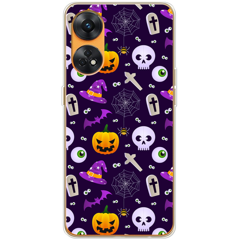 Чехол BoxFace OPPO Reno 8T 4G Halloween Purple Mood