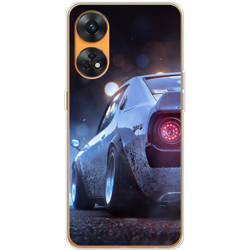 Чехол BoxFace OPPO Reno 8T 4G Silver Car