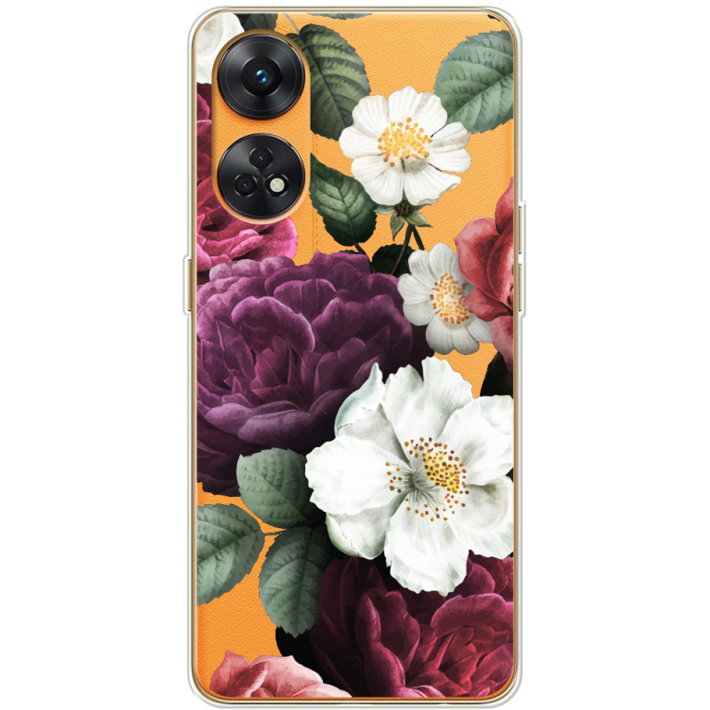 Прозрачный чехол BoxFace OPPO Reno 8T 4G Floral Dark Dreams