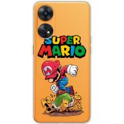 Прозрачный чехол BoxFace OPPO Reno 8T 4G Super Mario