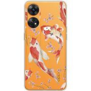 Прозрачный чехол BoxFace OPPO Reno 8T 4G Japanese Koi Fish