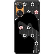 Черный чехол BoxFace OPPO Reno 8T 4G Flower Hair