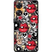 Черный чехол BoxFace OPPO Reno 8T 4G Rock Graffiti