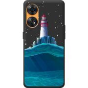 Черный чехол BoxFace OPPO Reno 8T 4G Lighthouse