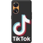 Черный чехол BoxFace OPPO Reno 8T 4G Tik Tok