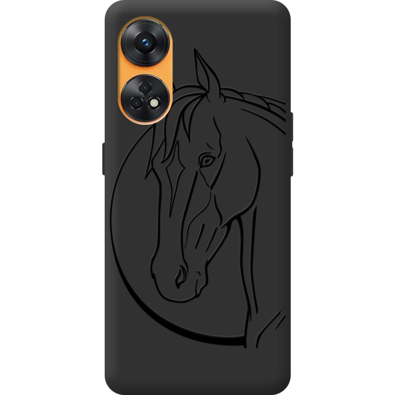 Черный чехол BoxFace OPPO Reno 8T 4G Horse