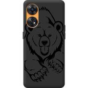 Черный чехол BoxFace OPPO Reno 8T 4G Grizzly Bear