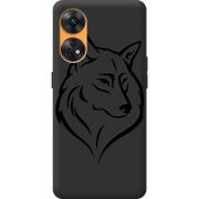 Черный чехол BoxFace OPPO Reno 8T 4G Wolf