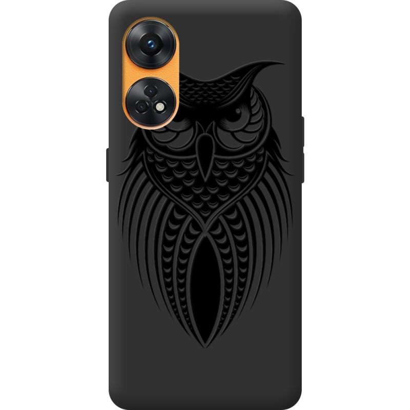 Черный чехол BoxFace OPPO Reno 8T 4G Owl