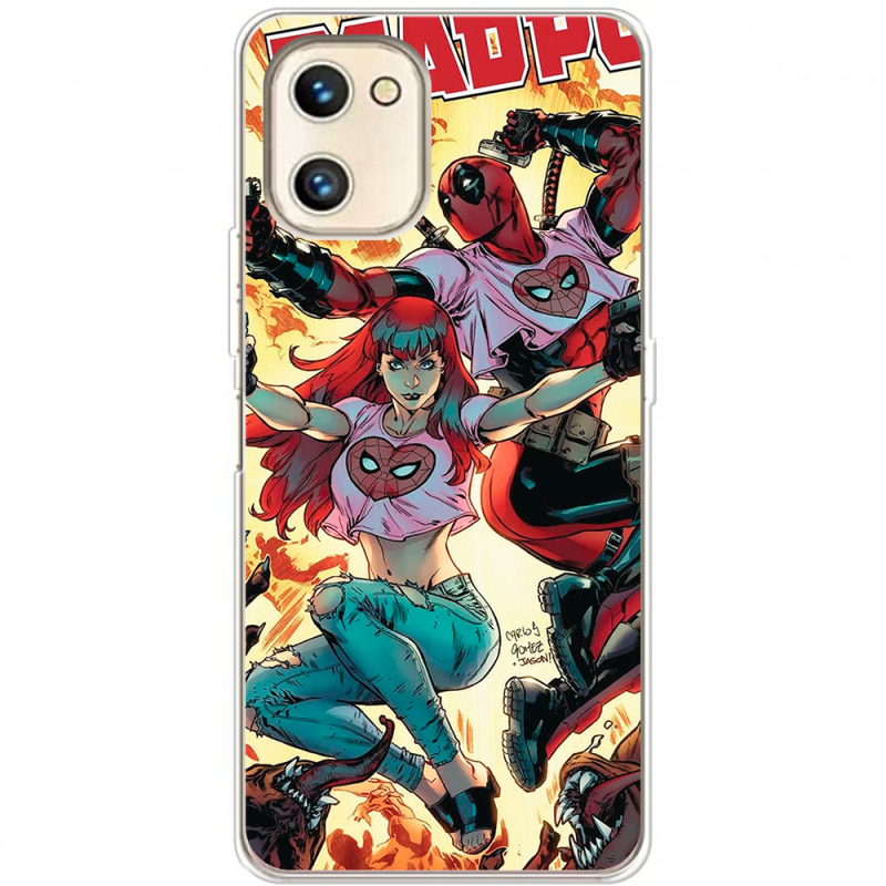 Чехол BoxFace Umidigi A13S Deadpool and Mary Jane