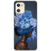 Чехол BoxFace Umidigi A13S Exquisite Blue Flowers