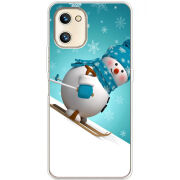 Чехол BoxFace Umidigi A13S Skier Snowman