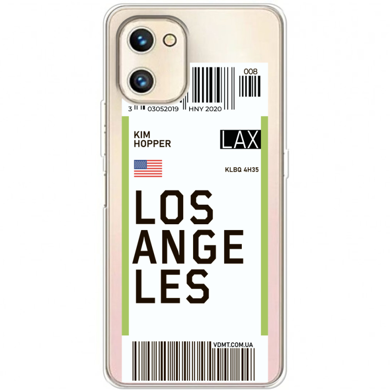 Прозрачный чехол BoxFace Umidigi A13S Ticket Los Angeles