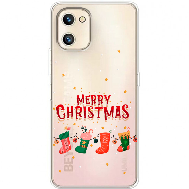 Прозрачный чехол BoxFace Umidigi A13S Merry Christmas