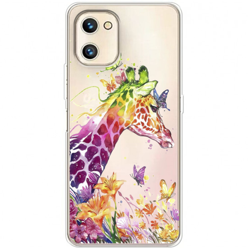 Прозрачный чехол BoxFace Umidigi A13S Colorful Giraffe