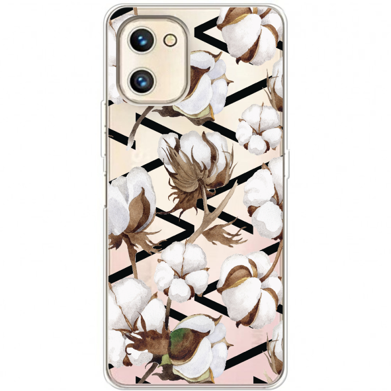 Прозрачный чехол BoxFace Umidigi A13S Cotton flowers