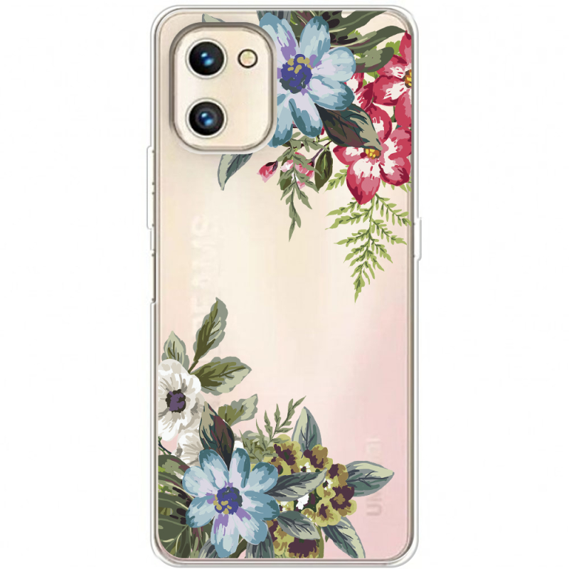 Прозрачный чехол BoxFace Umidigi A13S Floral