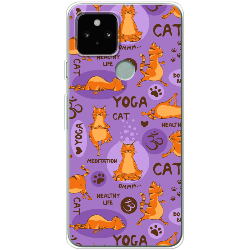 Чехол BoxFace Google Pixel 5A Yoga Cat