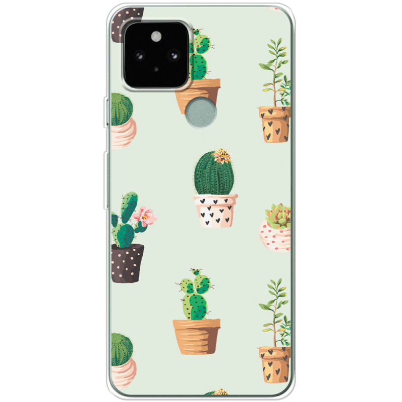 Чехол BoxFace Google Pixel 5A L-green Cacti