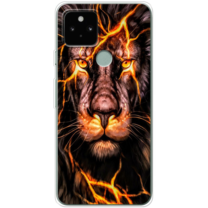 Чехол BoxFace Google Pixel 5A Fire Lion