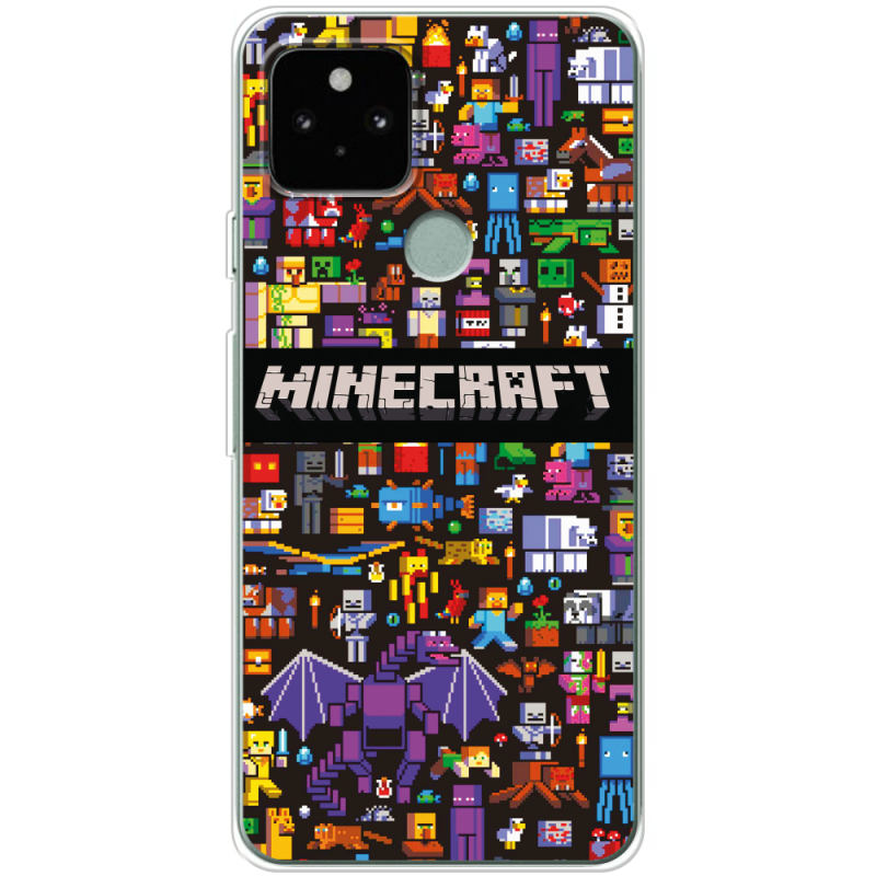 Чехол BoxFace Google Pixel 5A Minecraft Mobbery