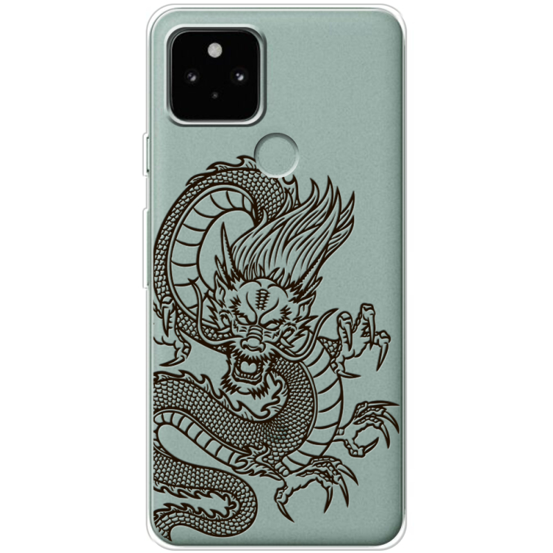 Прозрачный чехол BoxFace Google Pixel 5A Chinese Dragon