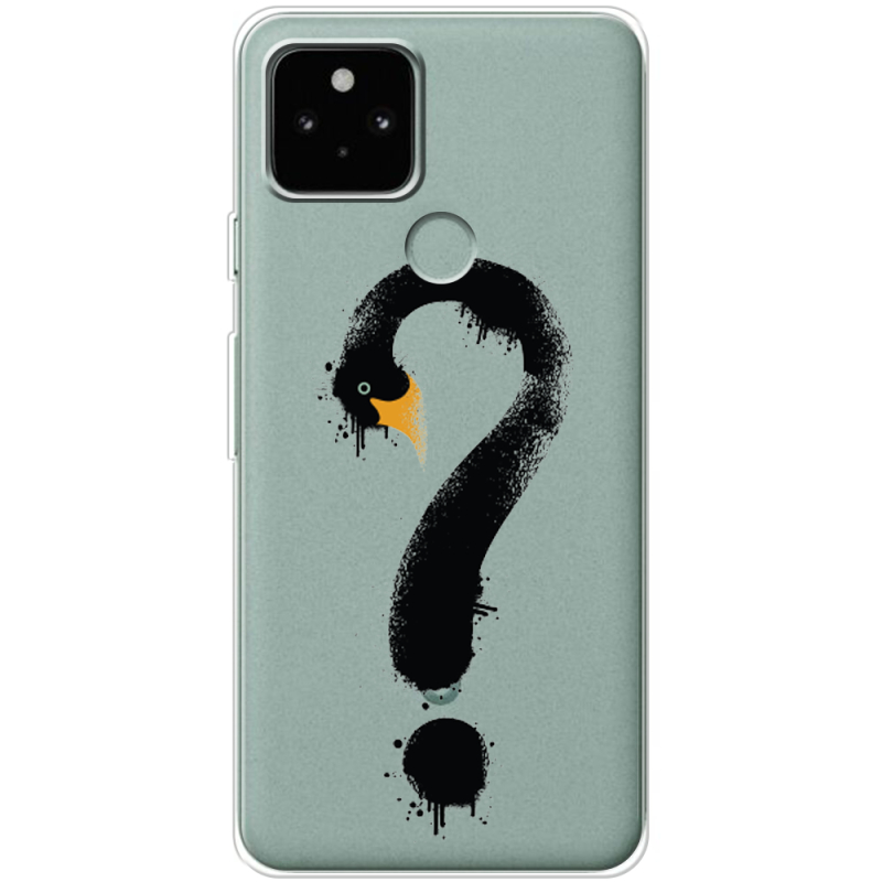 Прозрачный чехол BoxFace Google Pixel 5A Swan question