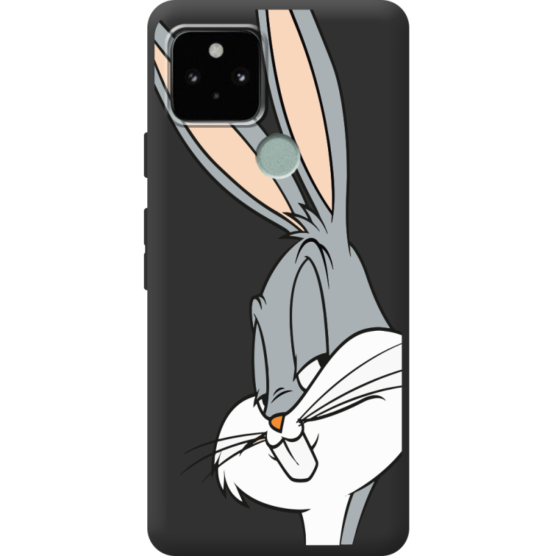 Черный чехол BoxFace Google Pixel 5A Lucky Rabbit