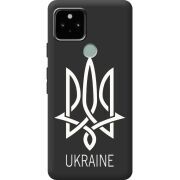 Черный чехол BoxFace Google Pixel 5A Тризуб монограмма ukraine