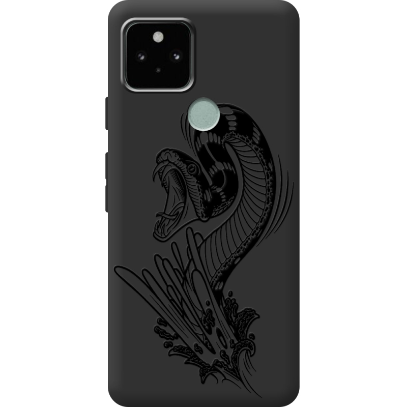 Черный чехол BoxFace Google Pixel 5A Snake