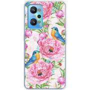 Чехол BoxFace Realme GT2 Birds and Flowers