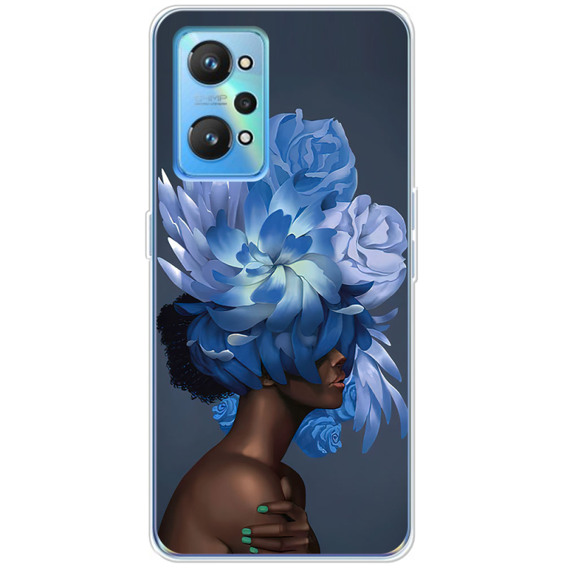 Чехол BoxFace Realme GT2 Exquisite Blue Flowers