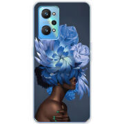 Чехол BoxFace Realme GT2 Exquisite Blue Flowers