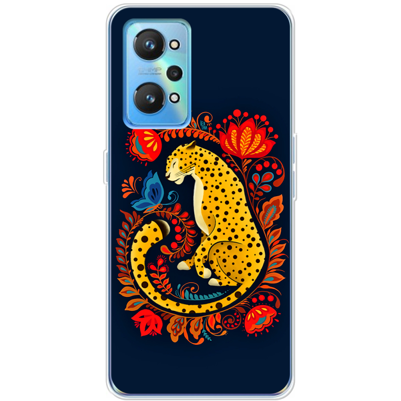 Чехол BoxFace Realme GT2 Petrykivka Leopard