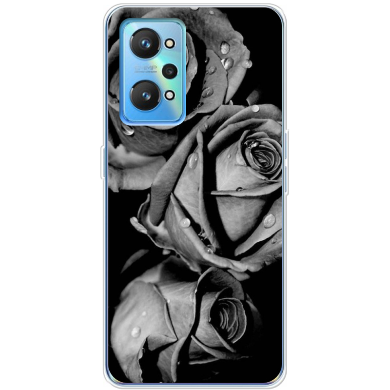 Чехол BoxFace Realme GT2 Black and White Roses