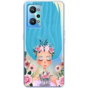 Прозрачный чехол BoxFace Realme GT2 Blue Hair