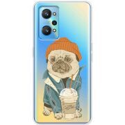 Прозрачный чехол BoxFace Realme GT2 Dog Coffeeman