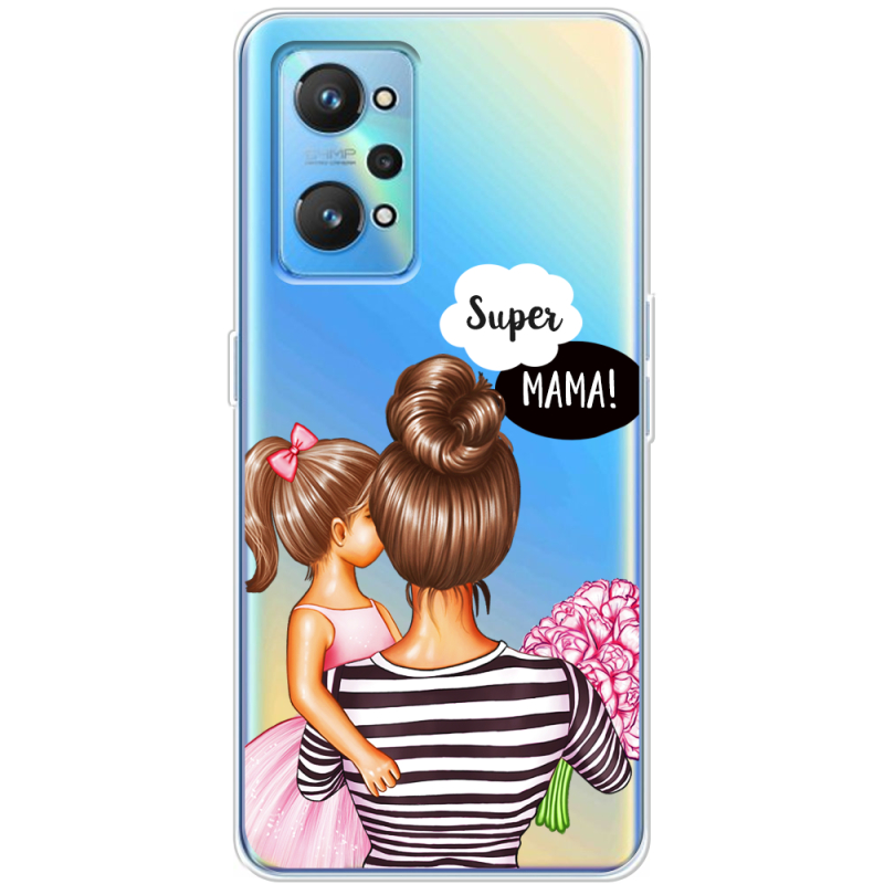 Прозрачный чехол BoxFace Realme GT2 Super Mama and Daughter