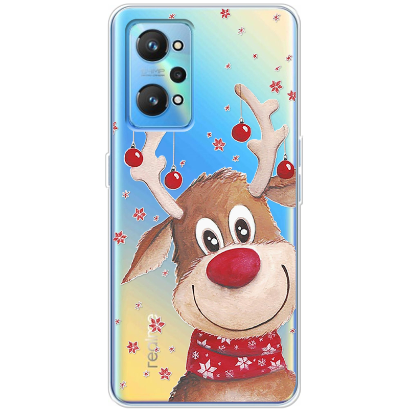 Прозрачный чехол BoxFace Realme GT2 Winter Deer