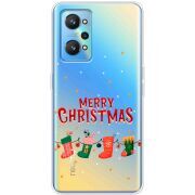 Прозрачный чехол BoxFace Realme GT2 Merry Christmas