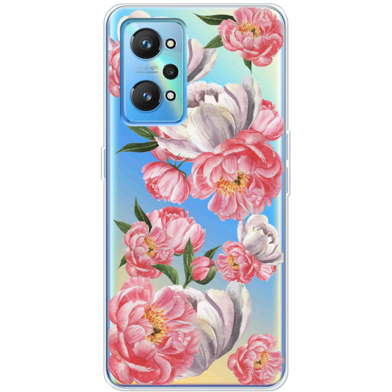 Прозрачный чехол BoxFace Realme GT2 Peony Watercolor Style