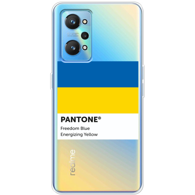 Прозрачный чехол BoxFace Realme GT2 Pantone вільний синій