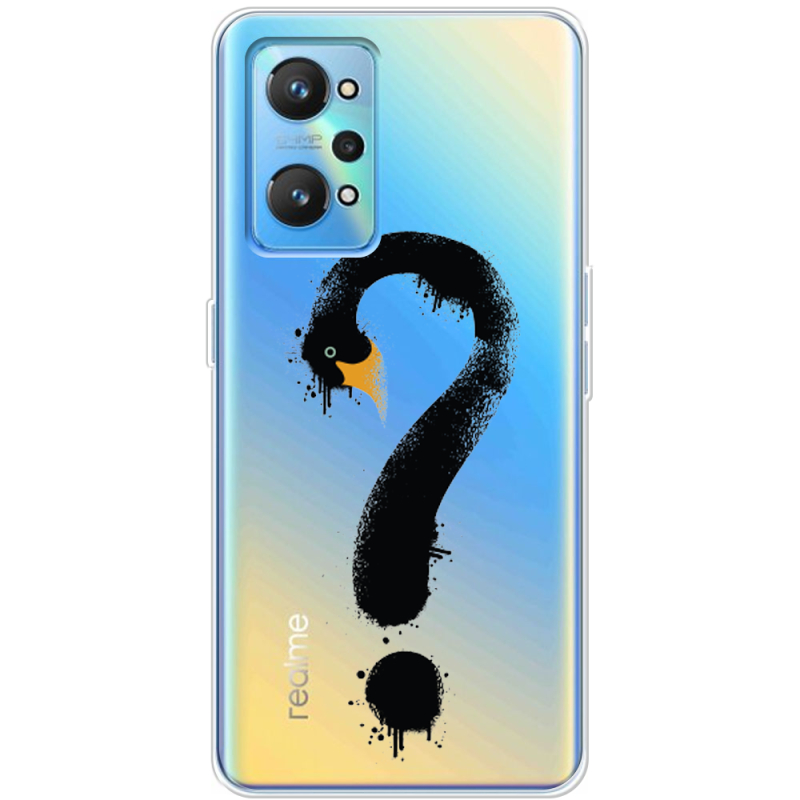 Прозрачный чехол BoxFace Realme GT2 Swan question