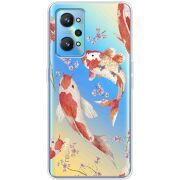 Прозрачный чехол BoxFace Realme GT2 Japanese Koi Fish