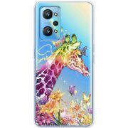 Прозрачный чехол BoxFace Realme GT2 Colorful Giraffe